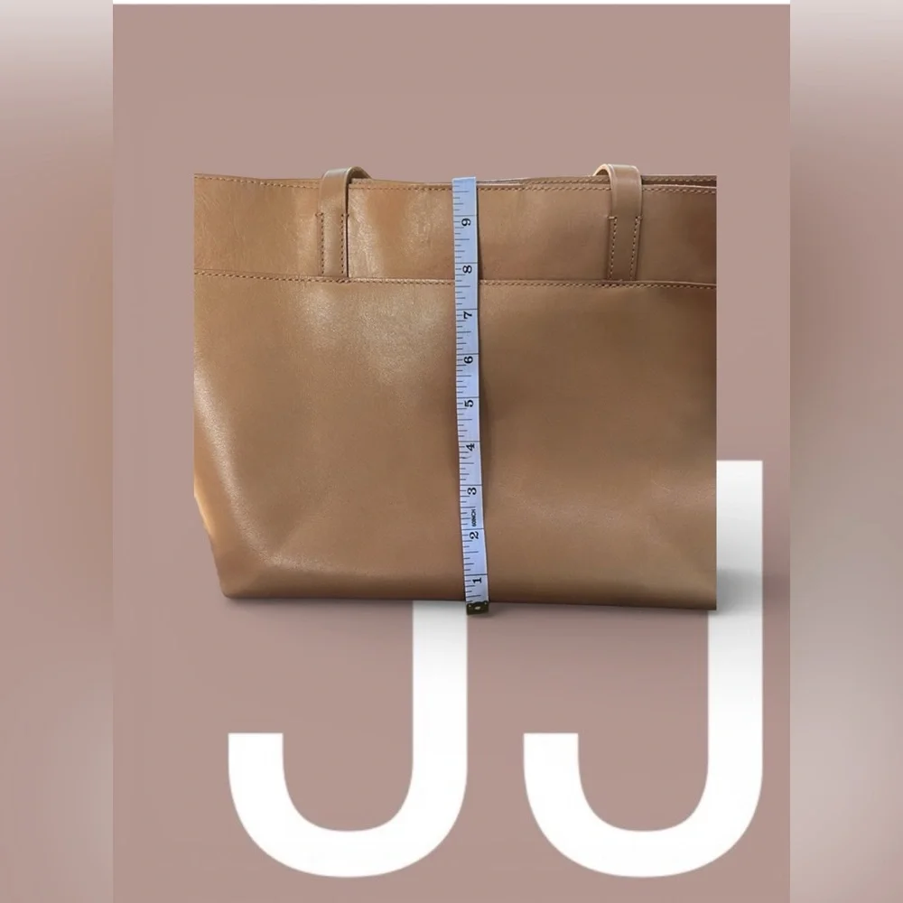 Madewell Elegant Tan Leather‎ Tote Bag